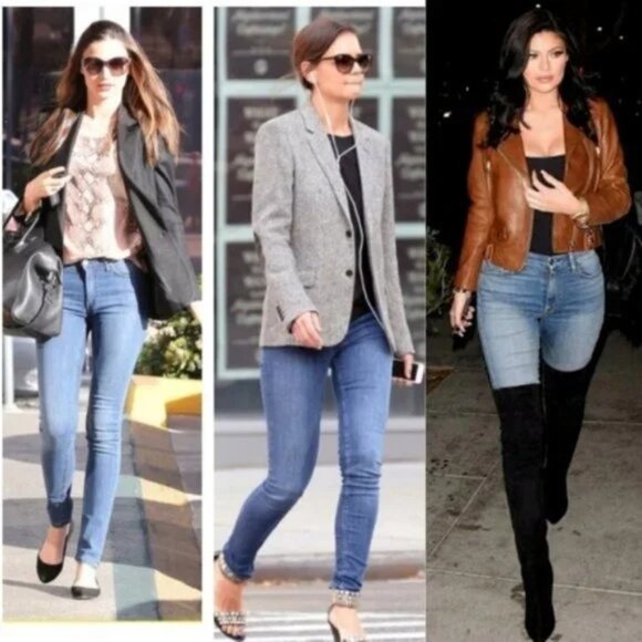 NWT Womens Size 28 28x32 ACNE Studios Blue Atlantis Wash Flex Stretch Jeans NEW - Picture 8 of 8